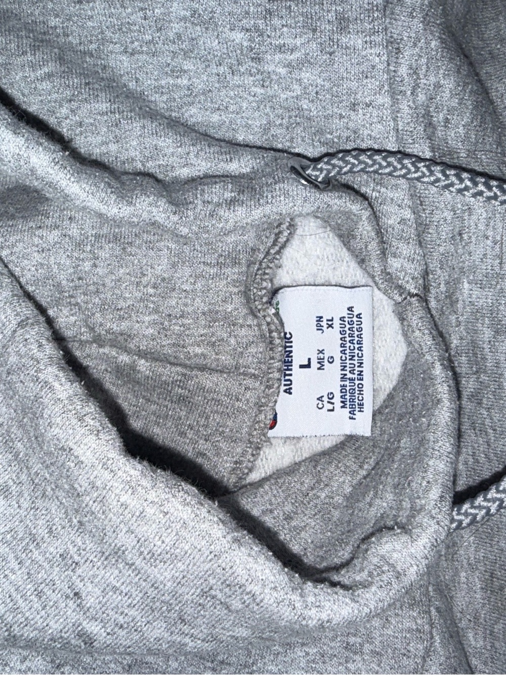 UMass Amherst Gray Pullover Hoodie with Maroon Lettering - Picture 2 of 2